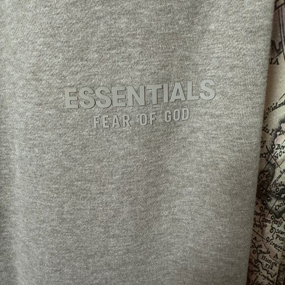 Fear of God Essentials Sweatpants in Beige Size XXL Cotton Blend Side Pockets - Picture 2 of 10